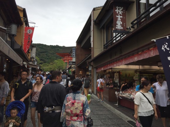 Souvenir shop in kiyomizu temple